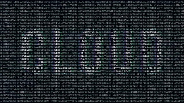 Backgound code with text cloud