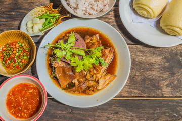 Thai Style pork leg pot stewed