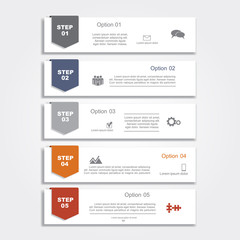 Infographic report template layout. Vector illustration