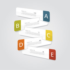 Infographic report template layout. Vector illustration