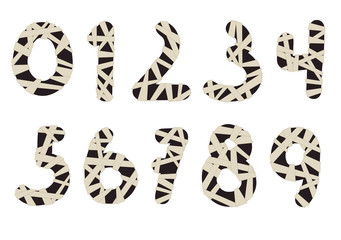 Unusual mummy style numbers.