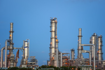 Fototapeta na wymiar Petrochemical industrial plant, Oil and Gas industry.