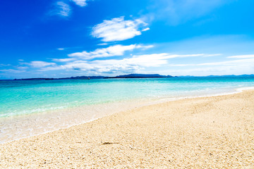 Sea, beach, landscape. Okinawa, Japan, Asia.