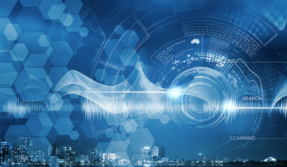 Business digital background