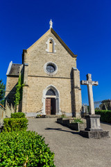 Fototapeta na wymiar L’église de Châtenay et son carillon de Bièvre à 19 cloches