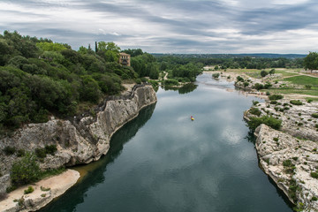 ポン・デュ・ガールからの風景