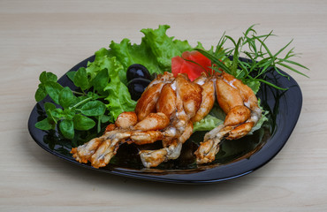 Fried frog legs