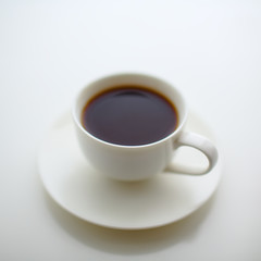 blurred coffee cup