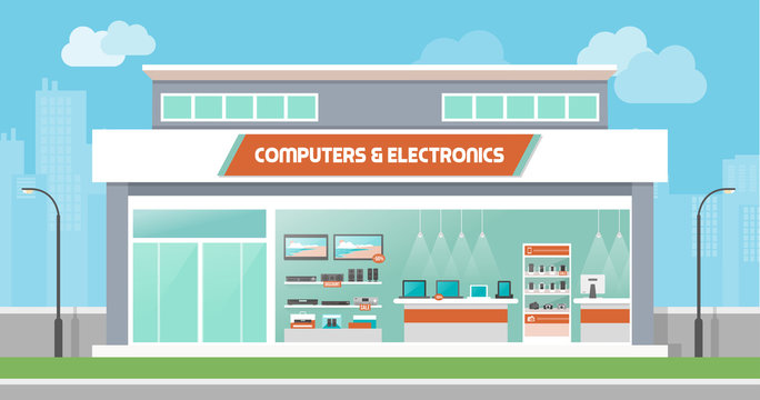 Computers and electronics store