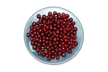 Cherries isolated on the white background
