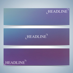 Set of horizontal multicolored backgrounds for your design