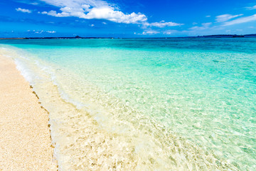 Sea, beach, landscape. Okinawa, Japan, Asia.