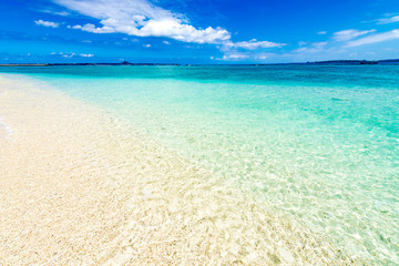 Sea, beach, landscape. Okinawa, Japan, Asia.