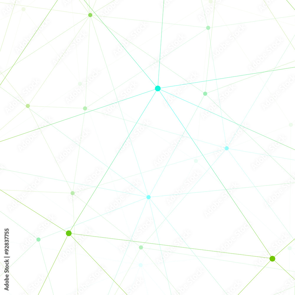 Poster graphic background molecule and communication. connected lines