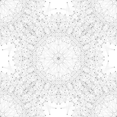 Seamless graphic texture molecule and communication. Connected