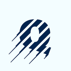 Q letter logo design template.