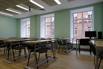Empty classroom