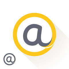 Fototapeta premium Letter A with round line logo.