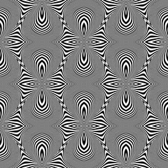 Obraz premium Design seamless monochrome illusion background