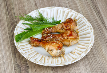 Grilled chicken legs