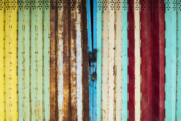 Steel colorful door