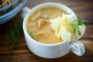 soup pureed cauliflower