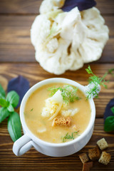 soup pureed cauliflower