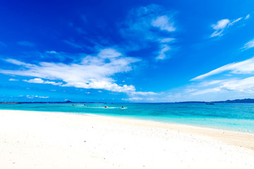 Sea, beach, landscape. Okinawa, Japan, Asia.