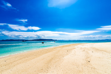 Sea, beach, landscape. Okinawa, Japan, Asia.