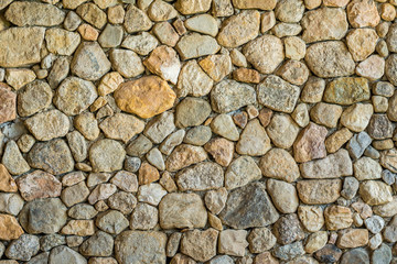 Natural wall made from rocks and stone. It is used for background and texture.