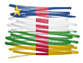 Flag illustration - Central African Republic