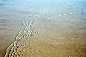 dune morocco  africa brown blue atlantic ocean