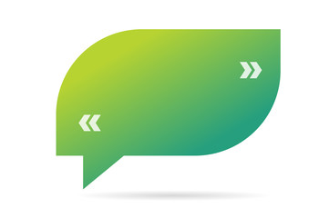 Quote blank template bubble empty design