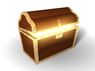 3d: Glowing Treasure Chest