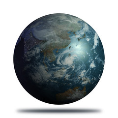 Earth: Realistic Earth View of Asia