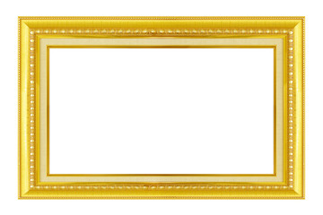 Gold frame. Gold/gilded arts and crafts pattern picture frame. I