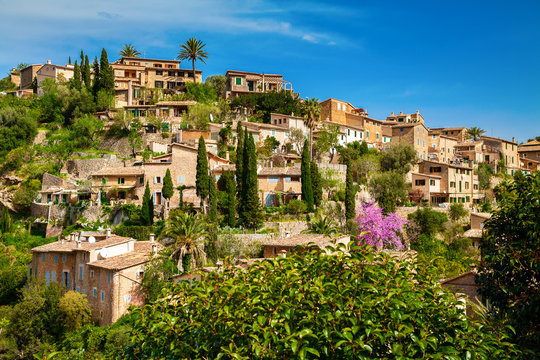 small houses in the village Deia