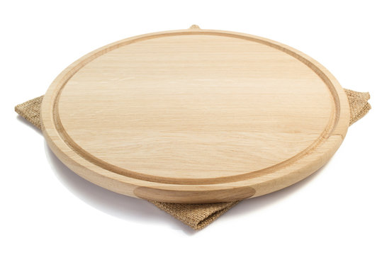 cutting board and napkin