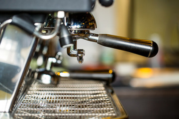 
Coffee machine prepare for do beverage to customer