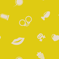 seamless background with sex symbols for your design