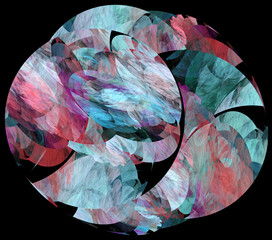 Obrazy  3d abstrakcyjne tło ilustracji fraktali dla kreatywnego projektowania