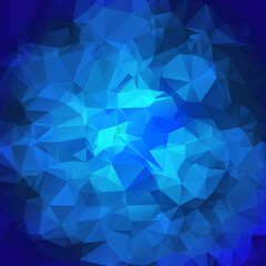 Blue Polygonal Mosaic Background