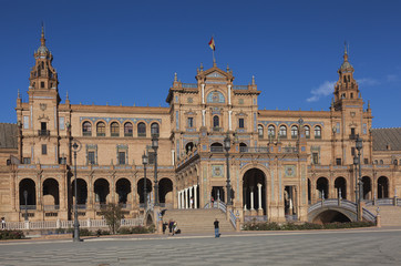 Fototapeta na wymiar Spain square built for the Ibero-American Exposition of 1929, Se
