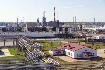 Big refinery complex at summer daylight