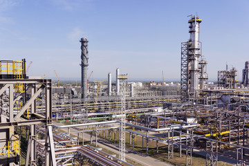 Refinery complex at summer daylight