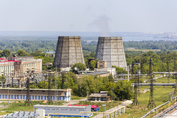 Big refinery complex at summer daylight