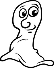 ghost cartoon coloring page