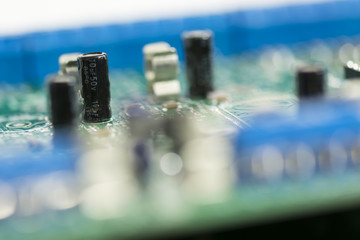 capacitor on a printed circuit board