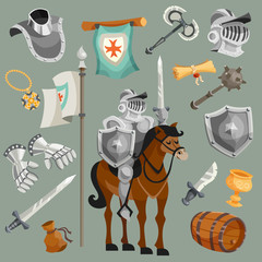 Knights Cartoon Set
