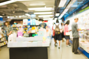 Abstract book store blurred background